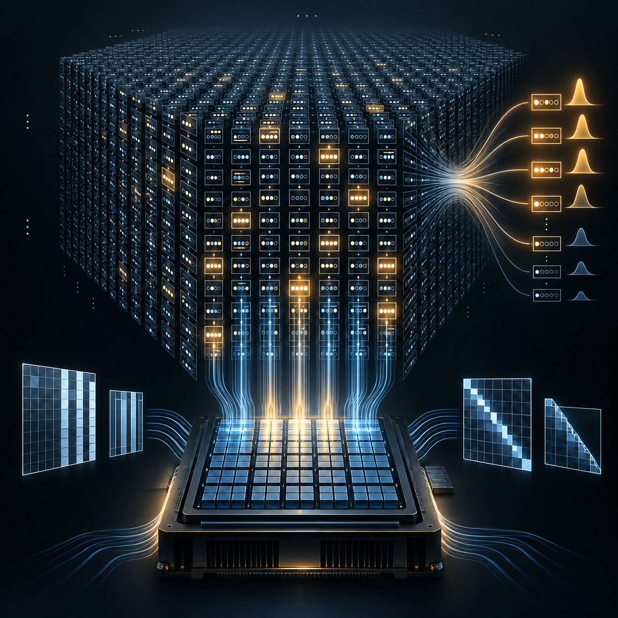 GPUBMA GPU Bayesian model-space illustration