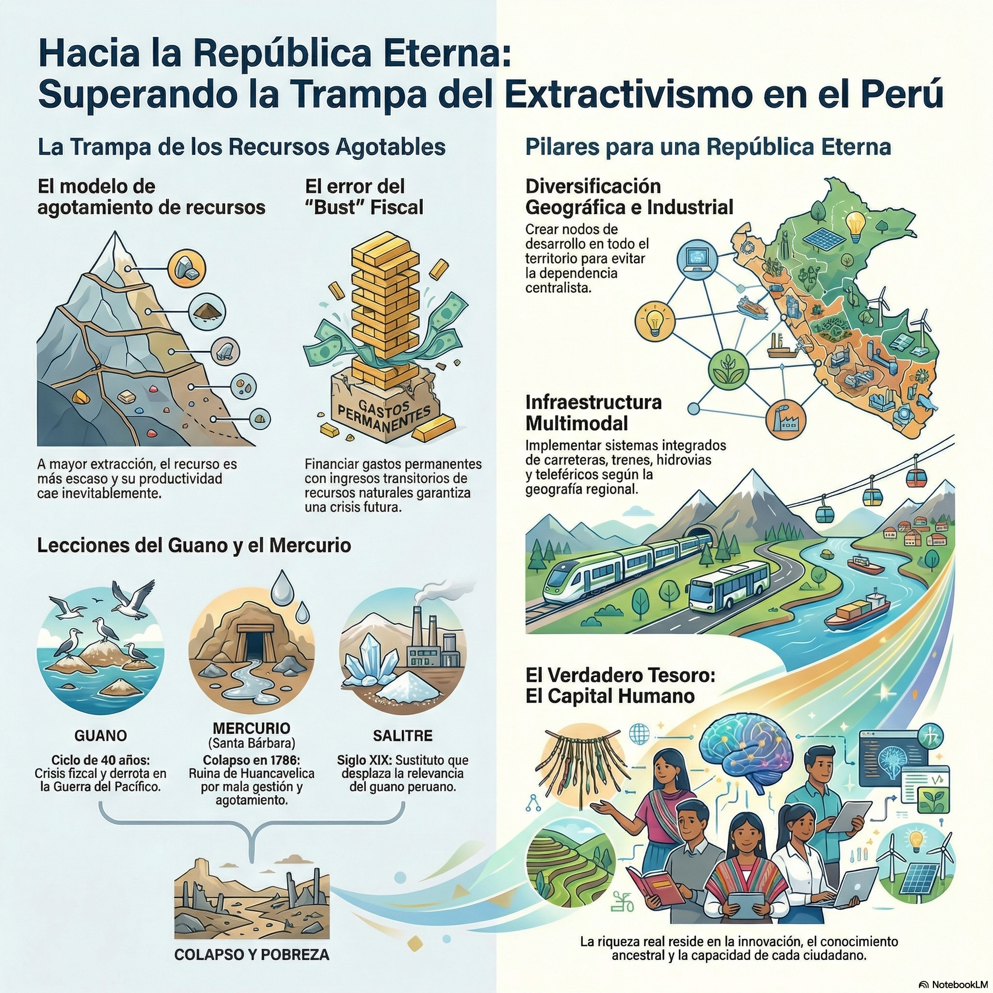 Guano, mercurio, oro, plata y cobre: urgencia de la República Eterna del Perú