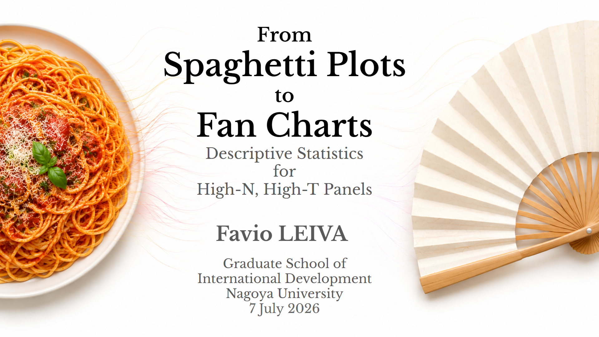 From Spaghetti Plots to Fan Charts — title slide