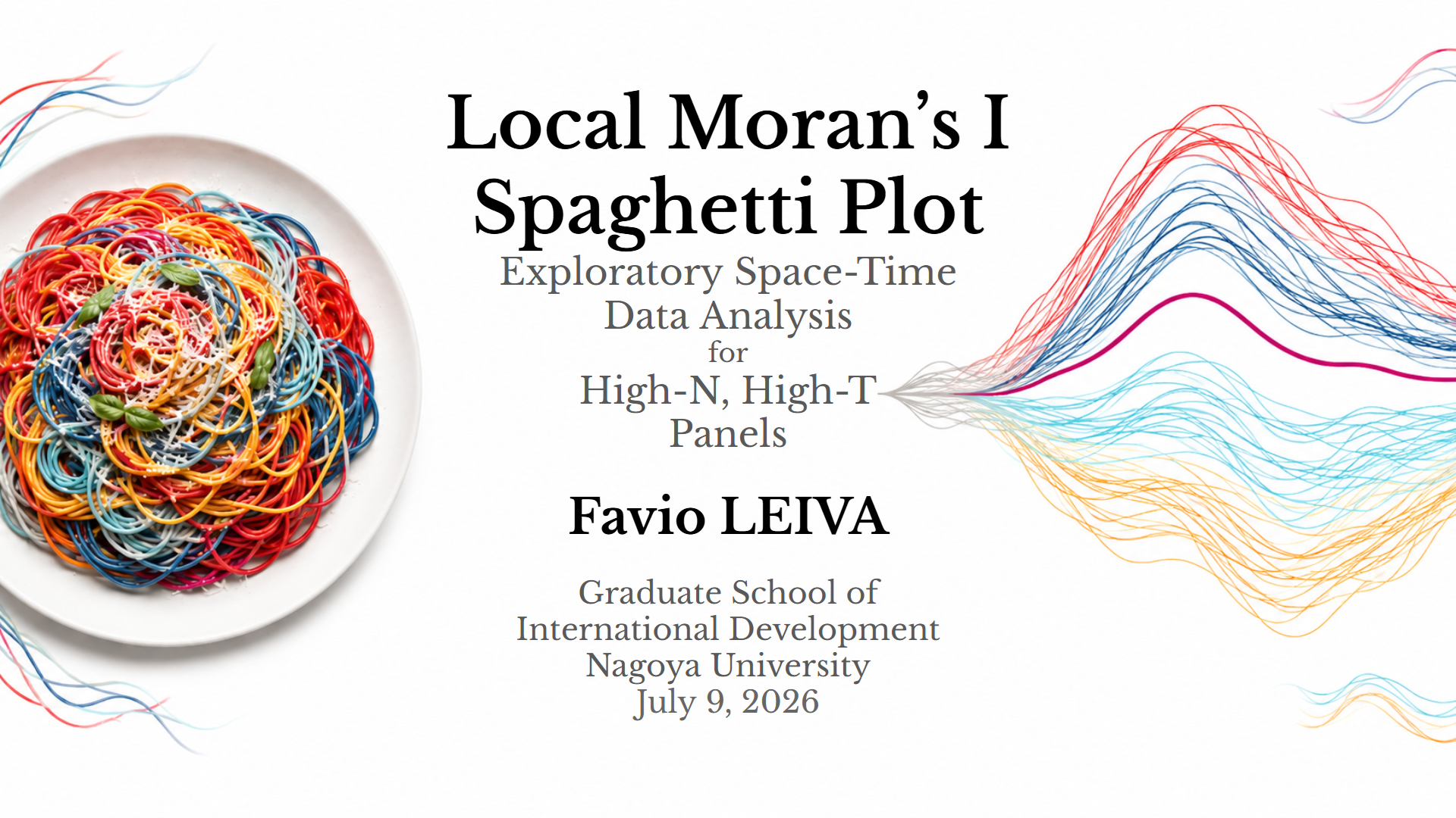 Moran's Spaghetti — title slide